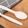 Individually Wrapped Disposable Cornstarch Biodegradable Cutlery Spoon Eco Friendly Spoon