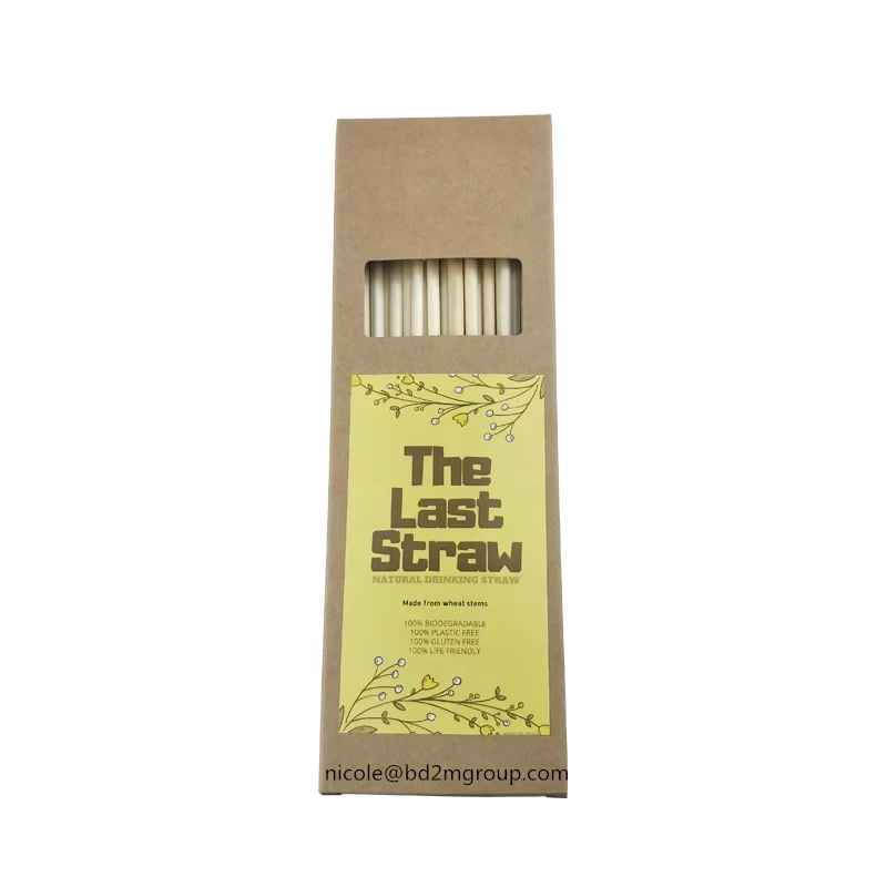Organic hay straw wheat straw biodegradable disposable straws