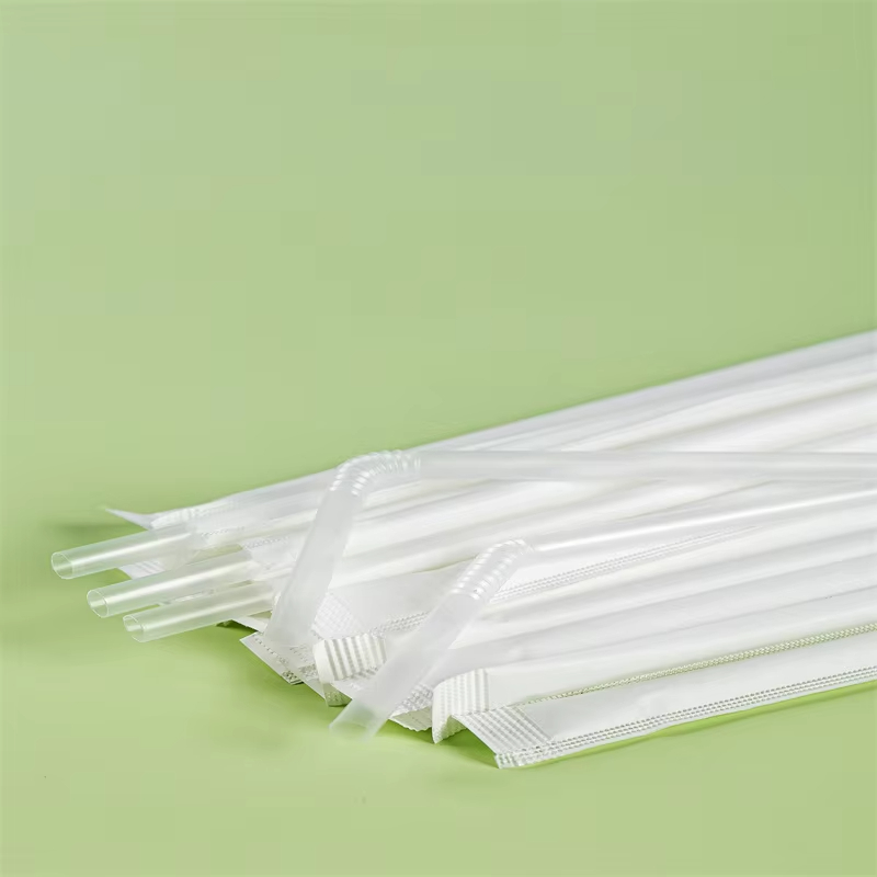 210mm Flexible Pink Straw Eco-Friendly Biodegradable Disposable Plastic Straws Party Drinks 6mm Diameters Straight