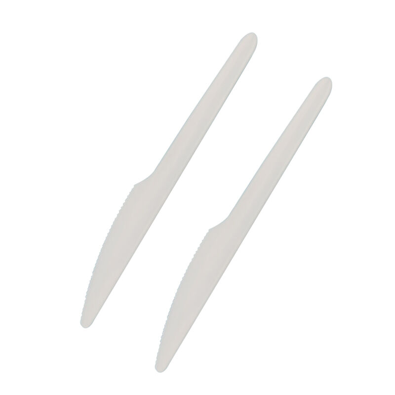 Customized Dinnerware Degradable Disposable CPLA Cutlery Packs Cornstarch Compostable Cutlery