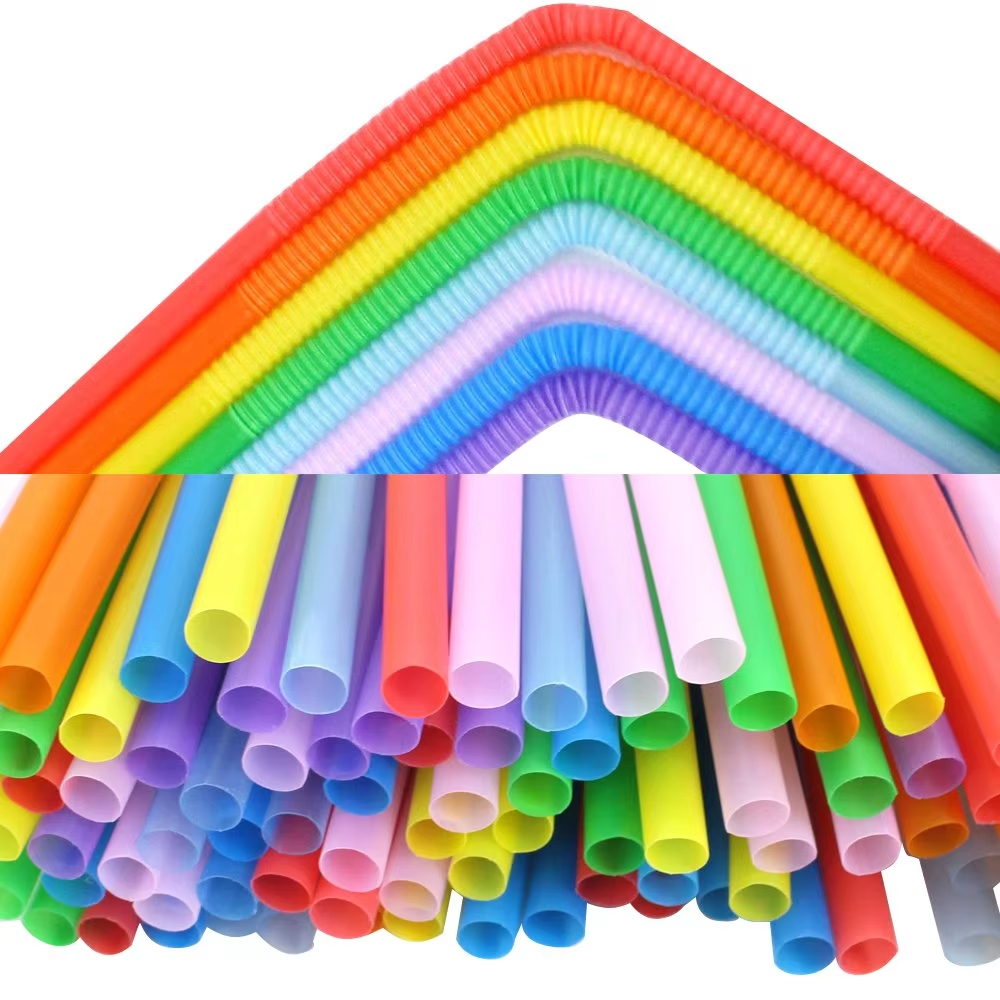 Wholesale straws for children Eco Friendly Disposable PLA Cpla Drinking Food Grade flexible bamboo Straws For Fruit juice