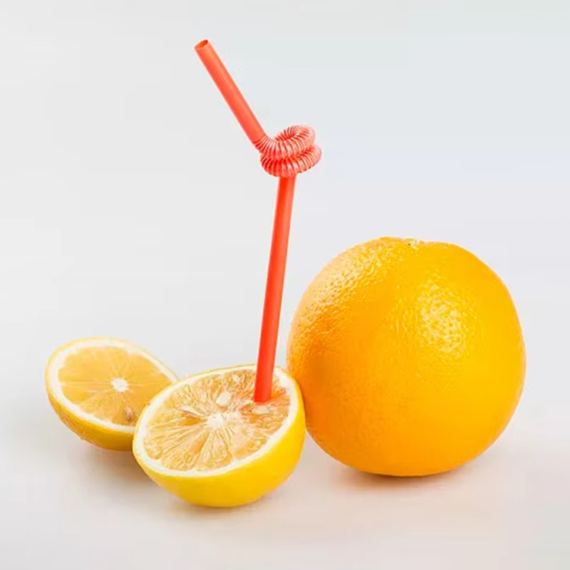 Factory Wholesale 8mm 10mm 12mm Custom Compostable Bendy Straws Non Plastic PLA Biodegradable Straws Flexible Drinking Straw