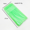 Flexible Disposable Plastic Drinking Straws Long Colorful Disposable Bendy Party Fancy neon green Straws