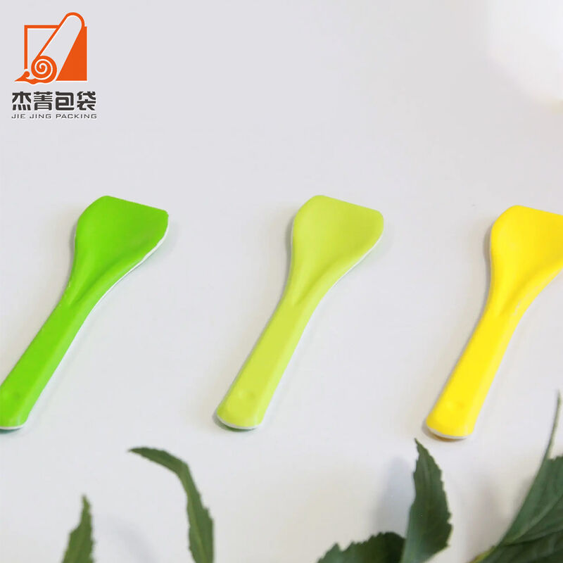 Environmentally friendly materials degradable disposable paper tableware Ice Cream spoon and dessert spoon Cutlery