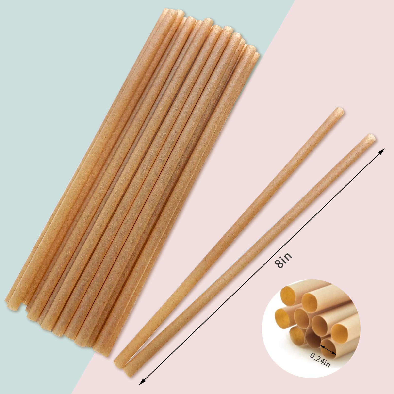 100% Biodegradable Eco Friendly Compostable Pla Non-plastic Degradable Drinking Bagasse Sugar Cane Straw