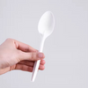 Takeaway Food Party Eco-Friendly Dinnerware Cornstarch Cutlery Milky White Color Biodegradable Cutlery Disposable Spoons