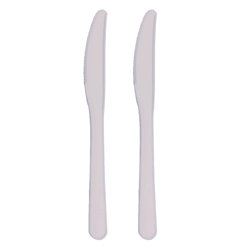 Disposable Biodegradable 6.5-Inch Dinner Knife Party Cutlery, Disposable Cake Knife