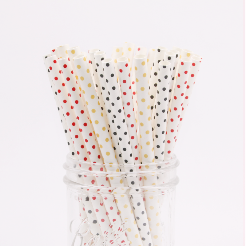 Factory price Custom 100% Biodegradable Straw High quality milk tea drinks Paper straw