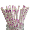 Supplier Custom Colored paper straws Biodegradable straws weddings banquets Drink straw