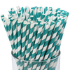 High quality Disposable paper straw coarse degradable straws striped pink drink juice paper straw manufacturers