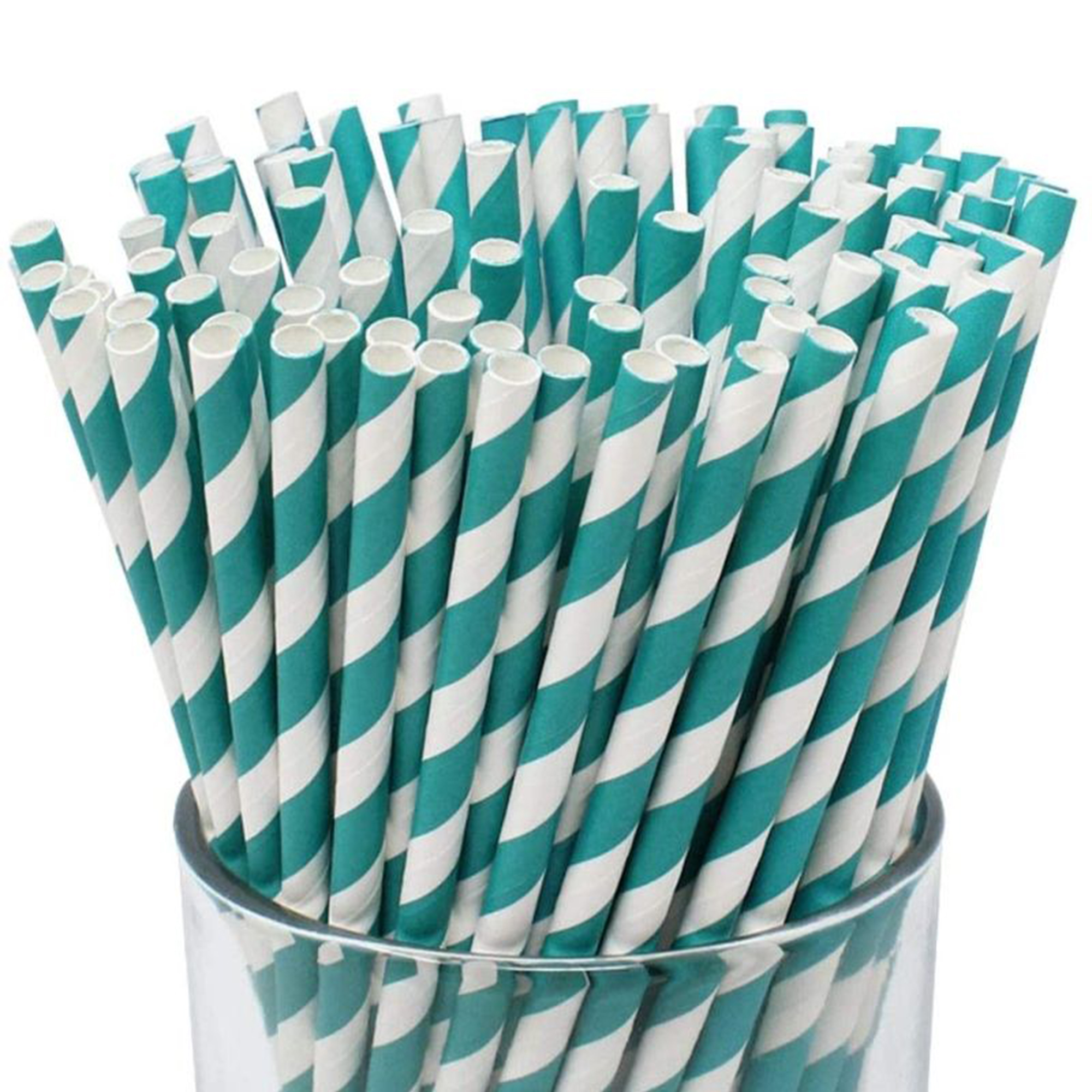 High quality Disposable paper straw coarse degradable straws striped pink drink juice paper straw manufacturers