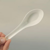 Eco-Friendly Bio-Based Heavy Duty Takeaway Plastic Dinnerware Reusable Corn Starch Soup Spoons Disposable Chinese Spoon