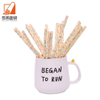 Cheap Paper straw Custom color printed disposable paper Straws Biodegradable party straws