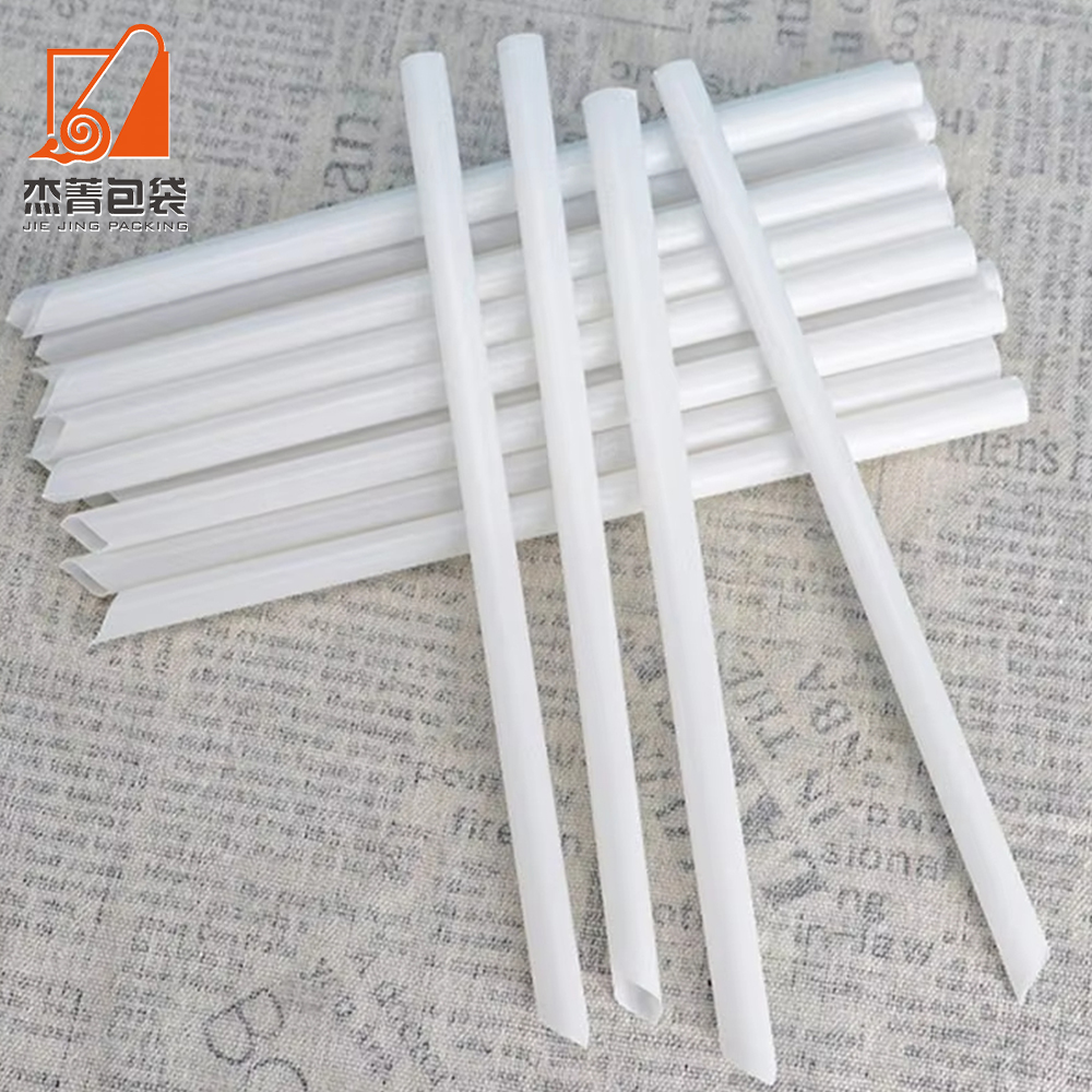 Single Packaging Custom Logo Biodegradable Disposable PLA Drinking Straw Food Grade PLA Straw