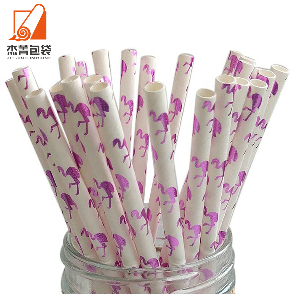Eco-friendly disposable Drinking straw Colored paper straws are used to decorate weddings and banquets