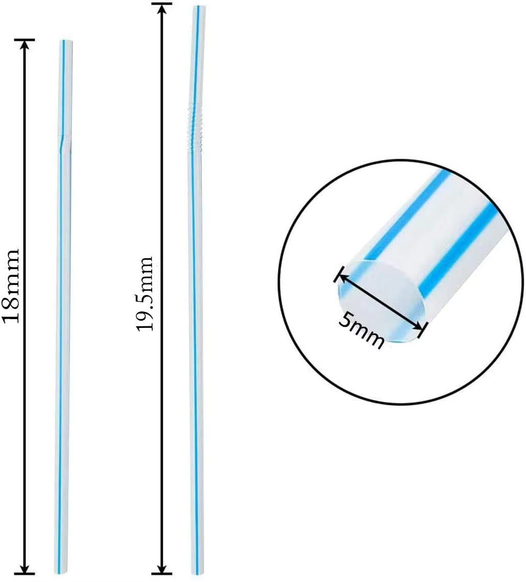 Fuling Free Sample Flexible Colorful Disposable Plastic Straws for Home Parties