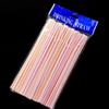Disposable Colored Elbow plastic 100 Piece Set Extended And Bendable Straw