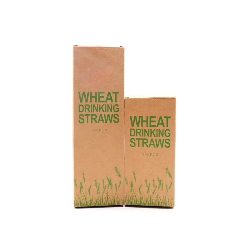 Factory price custom logo organic natural wheat straws wheat drinking straws eco friendly rye straws for sale
