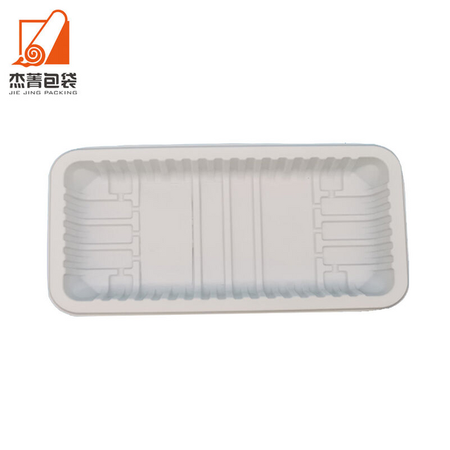 Biodegradable Disposable Food Packaging Tray Supermarket Cornstarch Food Container