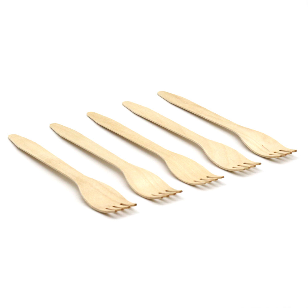 Disposable Wooden Cutlery Fork Tableware Wood Fork