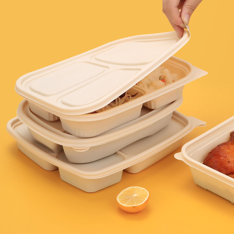 Biodegradable corn starch food container corn starch disposable lunch box