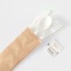 Eco compostable polylactic acid biodegradable tableware Spoon fork knife disposable tableware