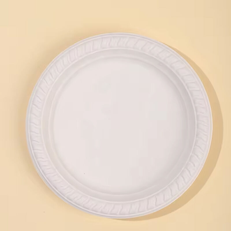Factory In STOCK Eco-friendly Microwavable 150mm Biodegradable Cornstarch 6" Food Dish Plates for Party Wedding Picnic