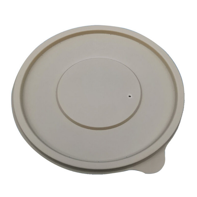 Eco-Friendly Biodegradable Plastic Takeaway Food Packing Hot Noodle Soup Flat Lid Disposable 120 Mm Corn Starch Bowl Lid