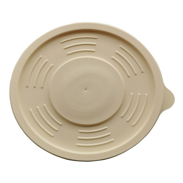 Good Quality Disposable Lid For 140mm Soup Bowls Microwave Corn Starch Soup Bowl Lid Heat Resistant Take Away Soup Bowl lid