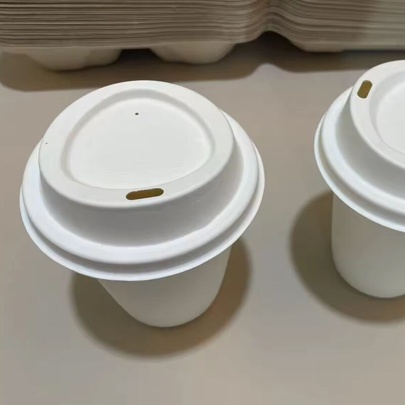 Disposable environmentally friendly biodegradable 100% corn starch disposable coffee cup lid can be customized