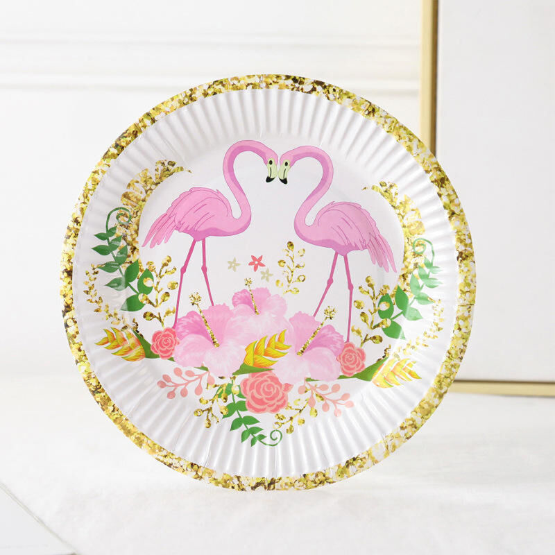 Factory price wholesale Paper plates Party wedding decorations cartoon color paper plate disposable dinner plate