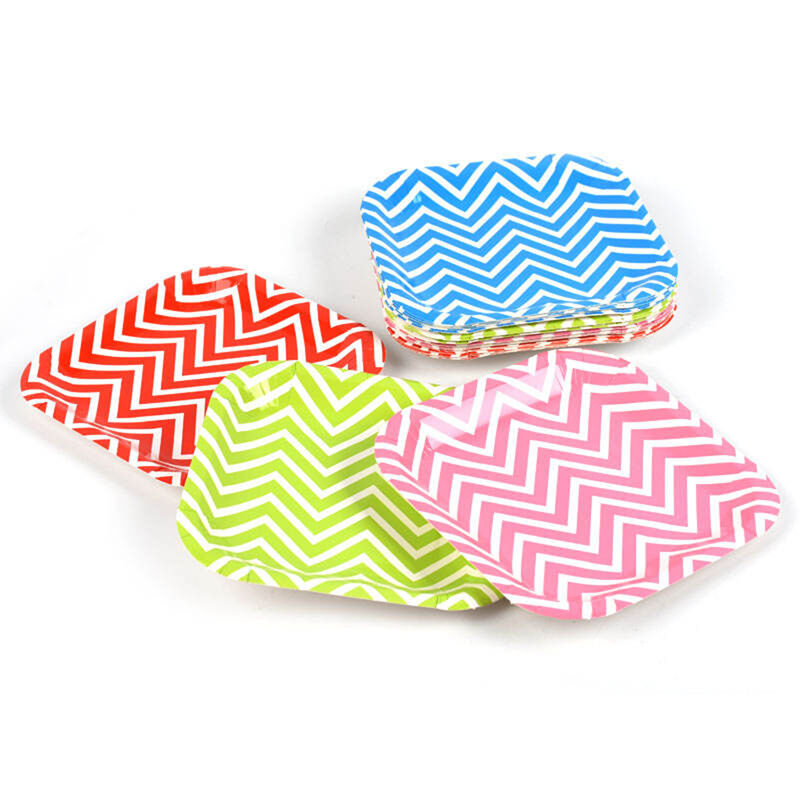 OEM ECO friendly printing disposable paper plate for birthday party decorative