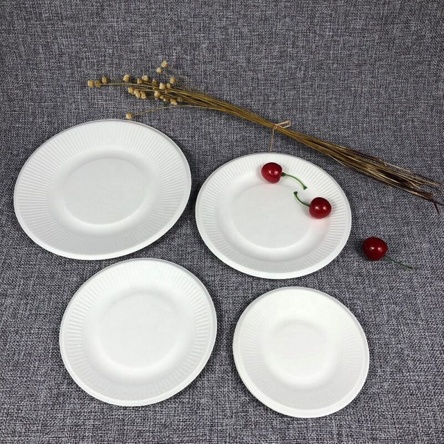 Self-marketing Paper plate Dining room dinner biodegradable plate Disposable paper plate