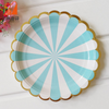 High quality ambiance paper plate 100% safe petal shaped birthday disposable paper plate
