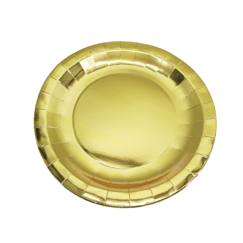 Suppliers undertake custom orders Paper plate Disposable Biodegradable Plate for Birthday Party in 7 inch size