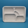 Eco-friendly Biodegradable 5 Compartment Takeaway Lunch Box Disposable Cornstarch Bento Box for Restaurant