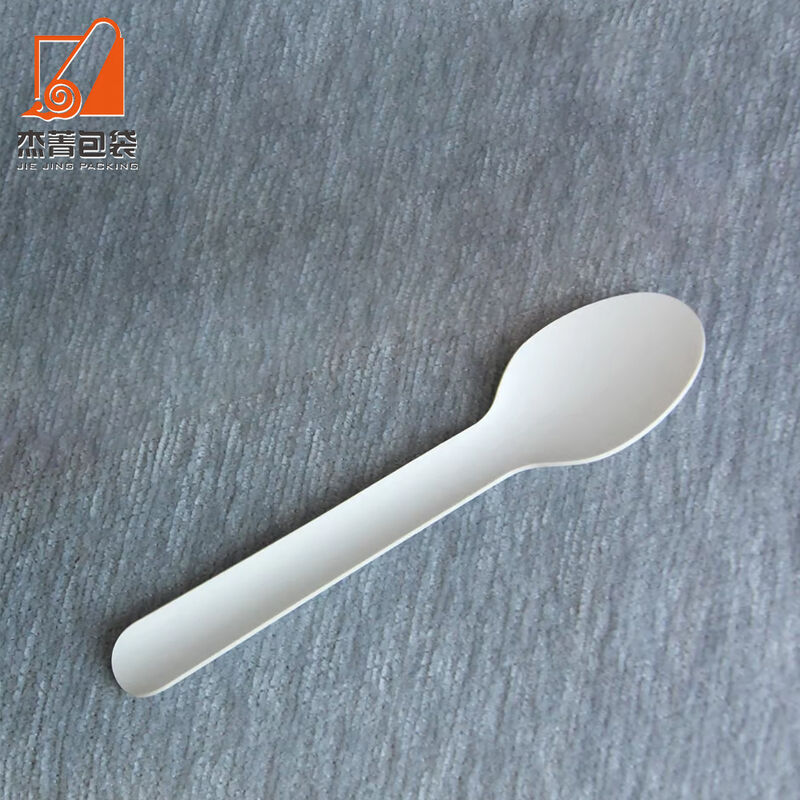 Disposable Eco-friendly Biodegradable Dinnerware Ice Cream Paper Spoons Easy Party Enjoyment