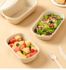 1000ml 33OZ Bagasse Salad Bowl Sugarcane Food Container with Lid