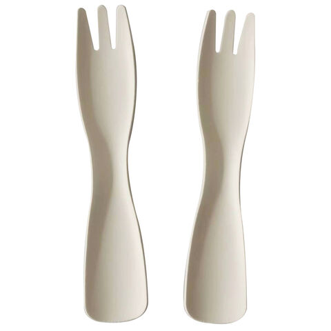 High quality OEM Paper fork knife Biodegradable cutlery Disposable cake fork