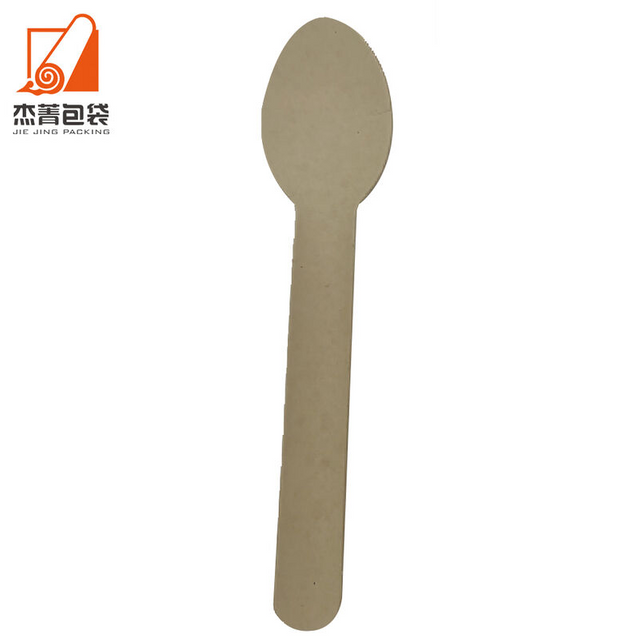 Biodegradable Compostable Sugarcane Bagasse Cutlery Spoon Set Food Grade Dinnerware for Party Desserts