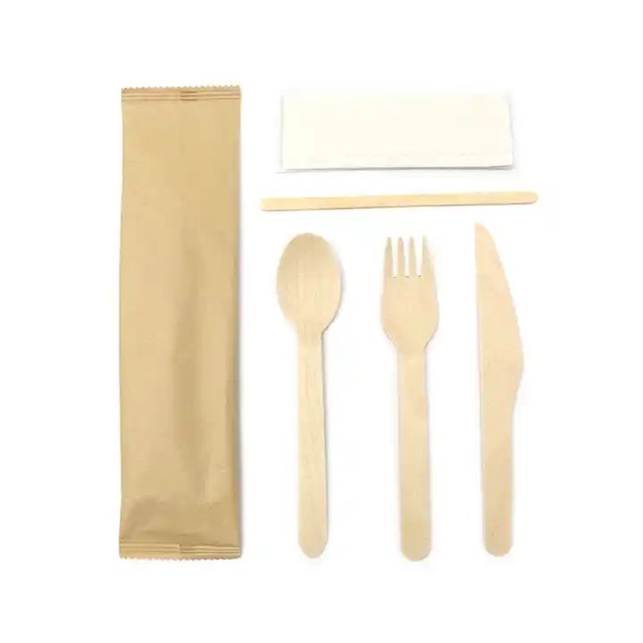 Tableware Wooden Cutlery Large Head Wooden Spoon Factory Price Biodegradable Disposable With good service