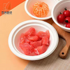 Best selling 2 oz cornstarch sauce cup Disposable biodegradable custom cornstarch pulp fruit salad bowl