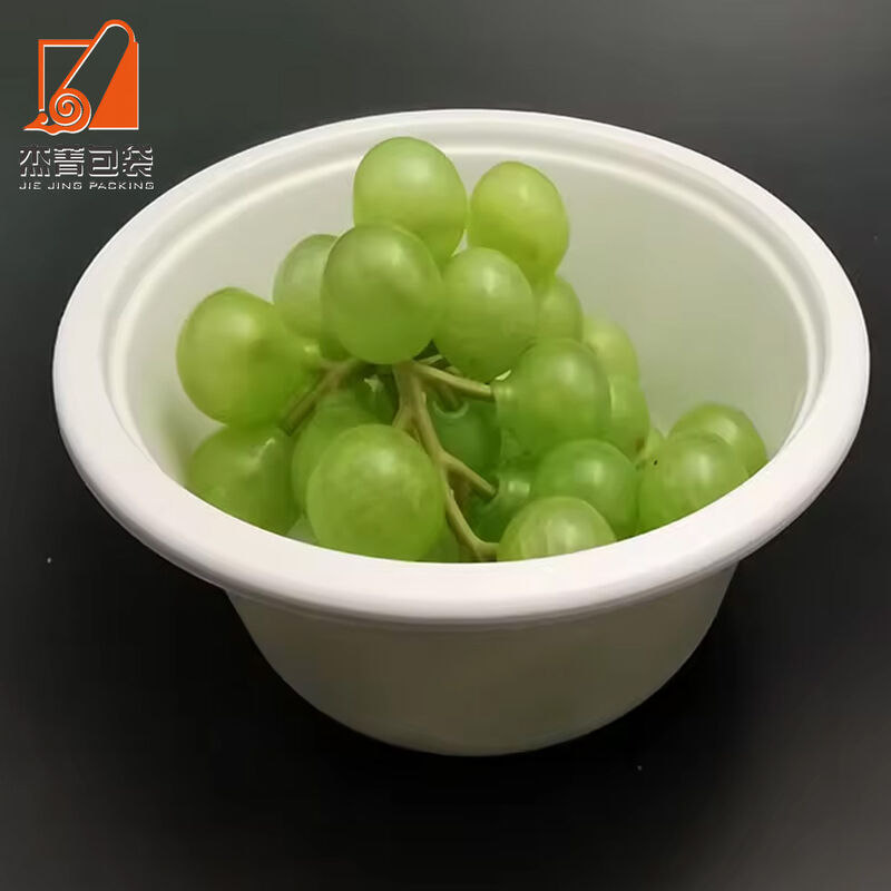 Factory price Disposable biodegradable eco-friendly cornstarch salad bowl meets with lid eco-bowl