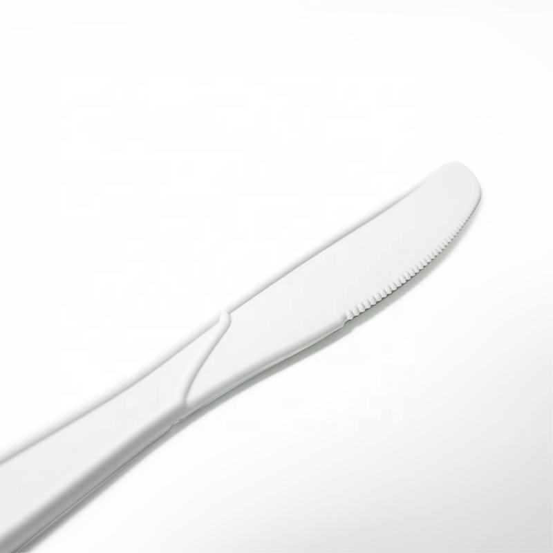 Compostable Cutlery Biodegradable Corn Starch Disposable Plastic Tableware Sets Spoon Knife And Fork