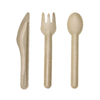 Eco friendly disposable sugarcane bagasse cutlery set biodegradable paper bagasse dinner knife fork spoon cutlery tableware