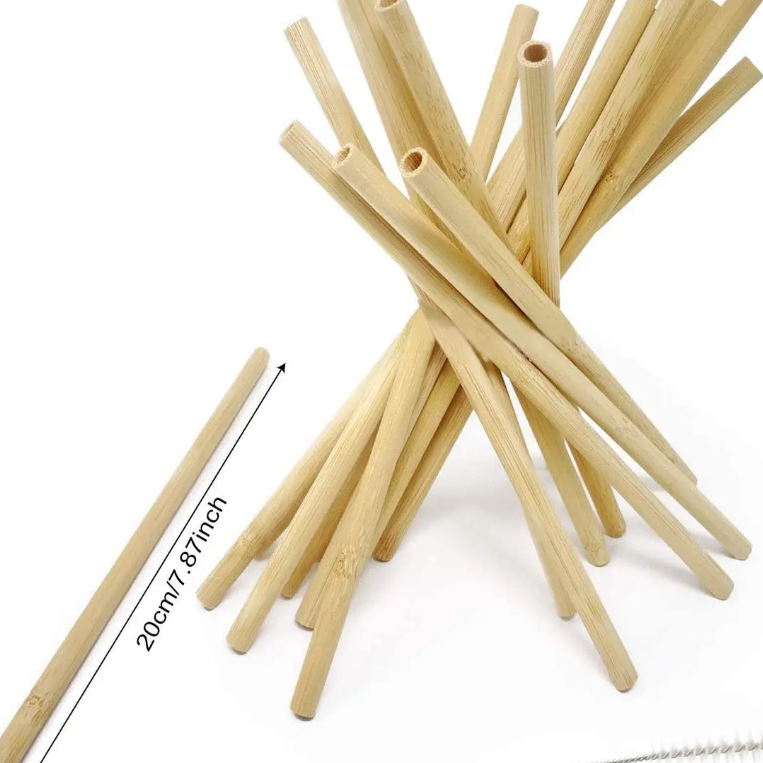 Eco-Friendly Biodegradable Disposable PLA Straw Cool Drinking Straight Straw Made Sugarcane Paper Parties Free