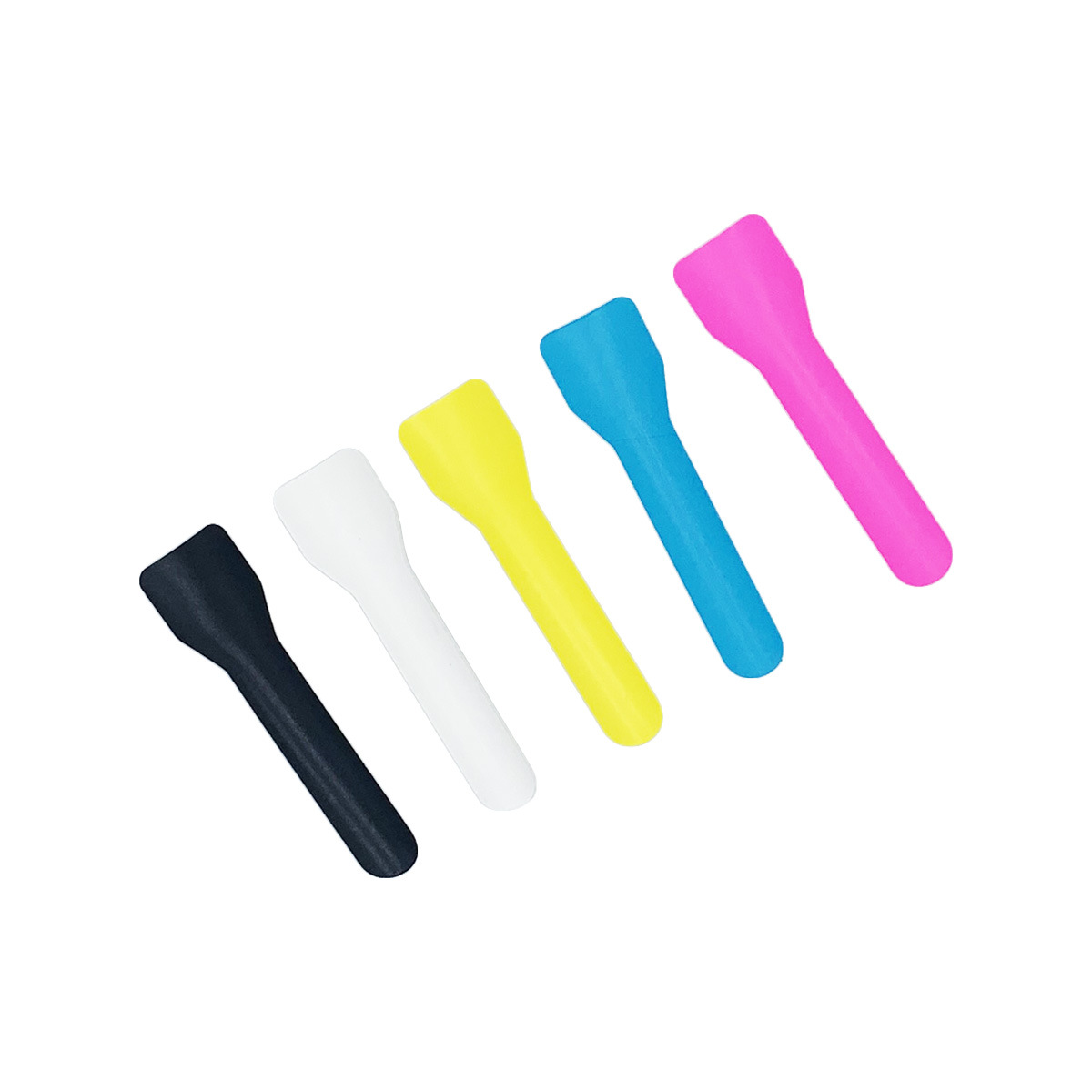 Biodegradable pink Color Disposable 95 mm Paper Ice Cream Spoon