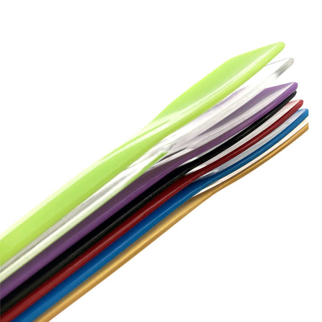 PLA Biodegradable Eco Friendly Green Healthy Food Safe Touch Colorful Solid Handle Plastic Spoon Ice Cream Yogurt Bulk Package