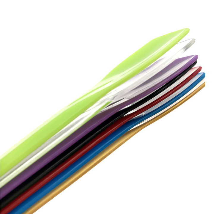 PLA Biodegradable Eco Friendly Green Healthy Food Safe Touch Colorful Solid Handle Plastic Spoon Ice Cream Yogurt Bulk Package