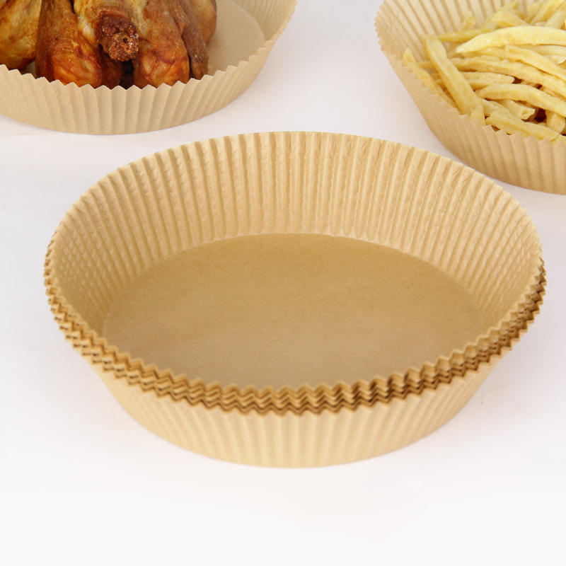 Wholesale air Fryer Food Grade Disposable Paper Liners Round White Kraft air Fryer Paper Bowl